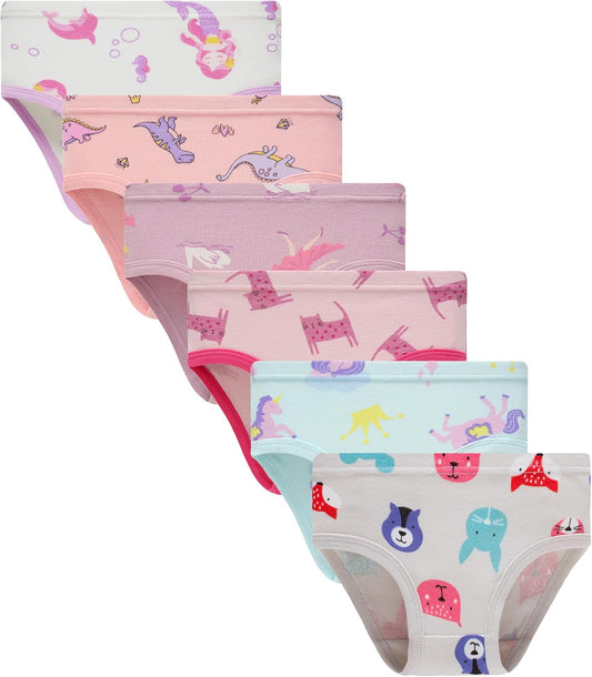 Boboking Soft Cotton Underwear Toddler Girls'Briefs Soft Undies