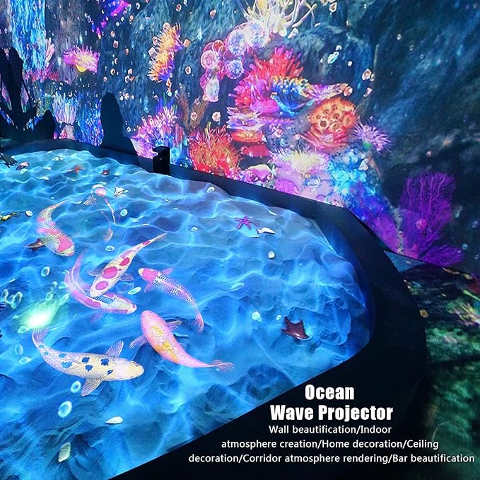 Party Lights Starry Sky Projector Ocean Wave Projector 3 in 1, DJ Dicso Ball Home Light with Remote Control, Suitable Parties Night Light Bedroom Home Theater Ceiling Room Decor Magic Corridor