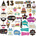 BRT Bearingshui 13th Photo Booth Props - Birthday Party Accessories, Signs & Decorations