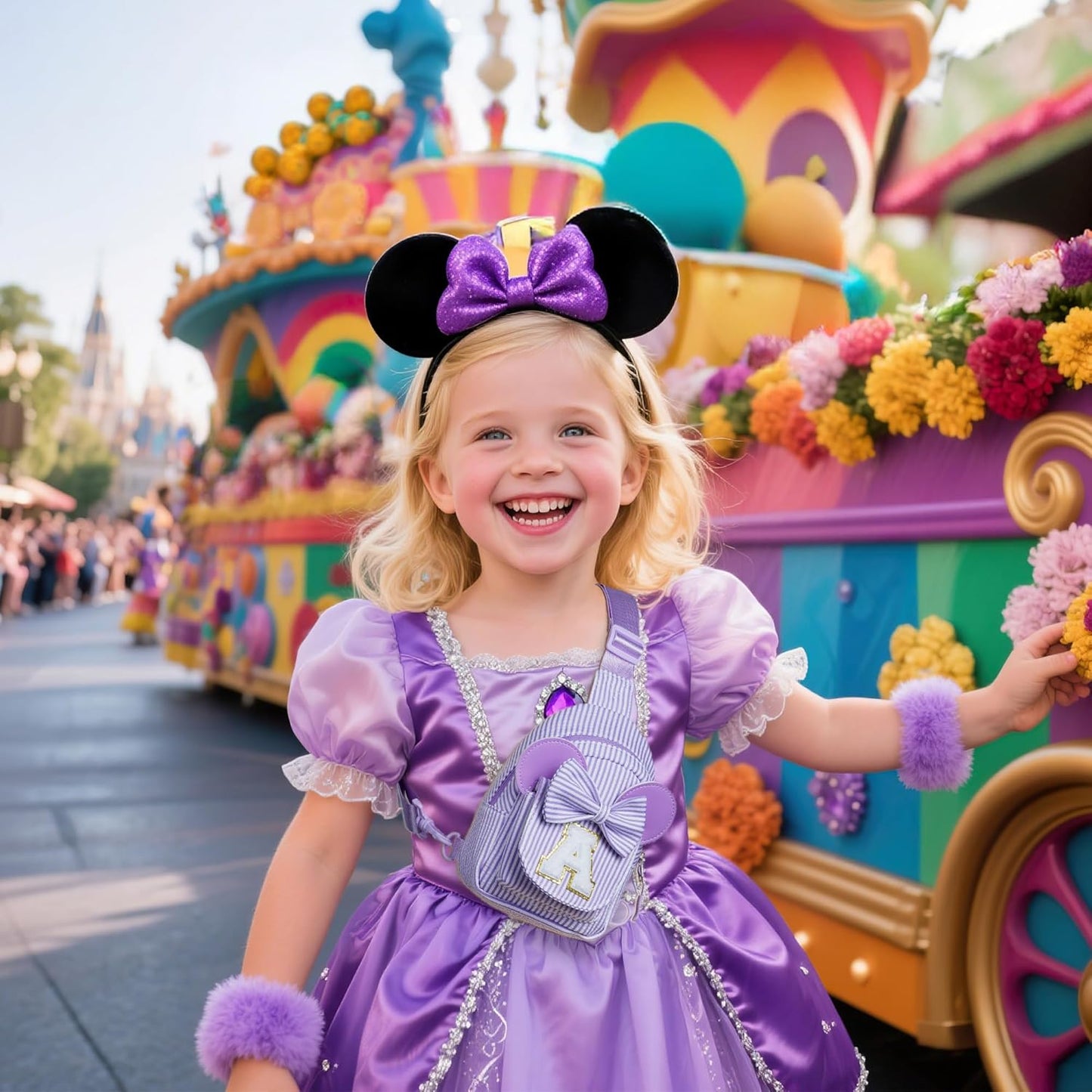 Small Sling Bag, Initial Bags for Girls, Gifts for Girls Kids, Sister Daughter Birthday Gift for Kids Daughter Sister Girl Gifts Trendy Stuff Belt Bag Crossbody Shoulder Purse (Purple R)