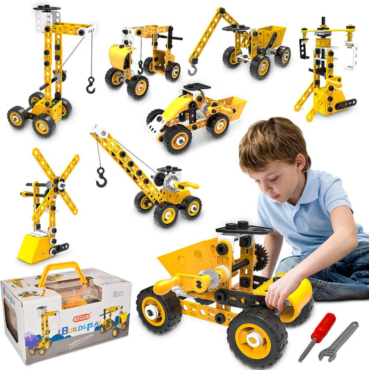 STEM Building Toys, 10 in 1 Construction Set for Preschool Kids, Educational Creative Games Holiday Idea Gift for 5+ Years Old, Stem Activities for Kids Ages 4-8 5-7 6-8 Boy Birthday Gifts