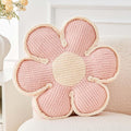Flower Pillow, Soft Flower Decorative Throw Pillow, Cute Daisy Flower Shaped Seating Floor Cushion Room Décor Plush Pillows for Sofa Couch Bed (13.7 Inch, Light Pink)