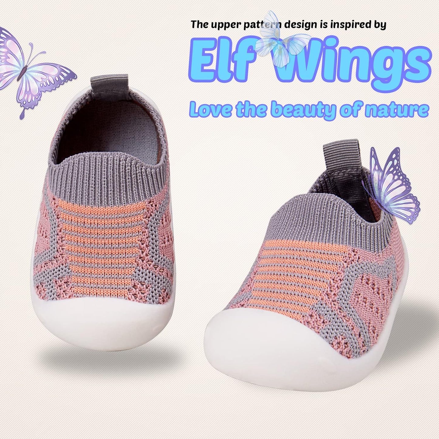 Charrost Toddler Baby Girl Boy First Walking Shoes Checkered Sneakers Sizes 3/4/5/6/7/8T. Soft, Cute,Flexible for First Walkers. Non-Slip, Slip On, Wide Toe Box Indoors Outdoors