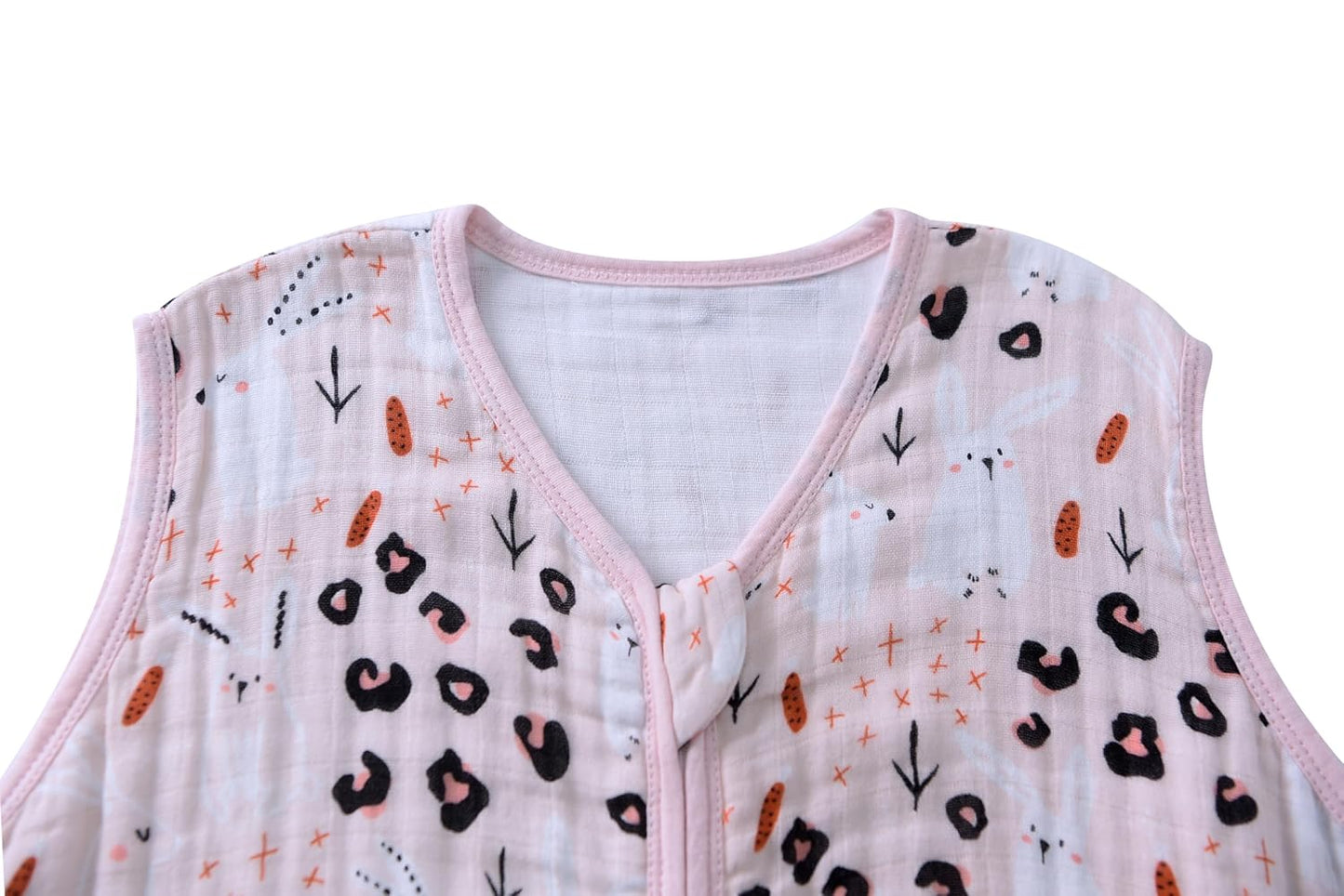 Baby Sleep Sack 12-24 Months Wearable Blanket for Babies 100% Organic Cotton 2-Way Zipper YKK 0.5 TOG Toddler Sleeping Sacks 1-2 T Bunny