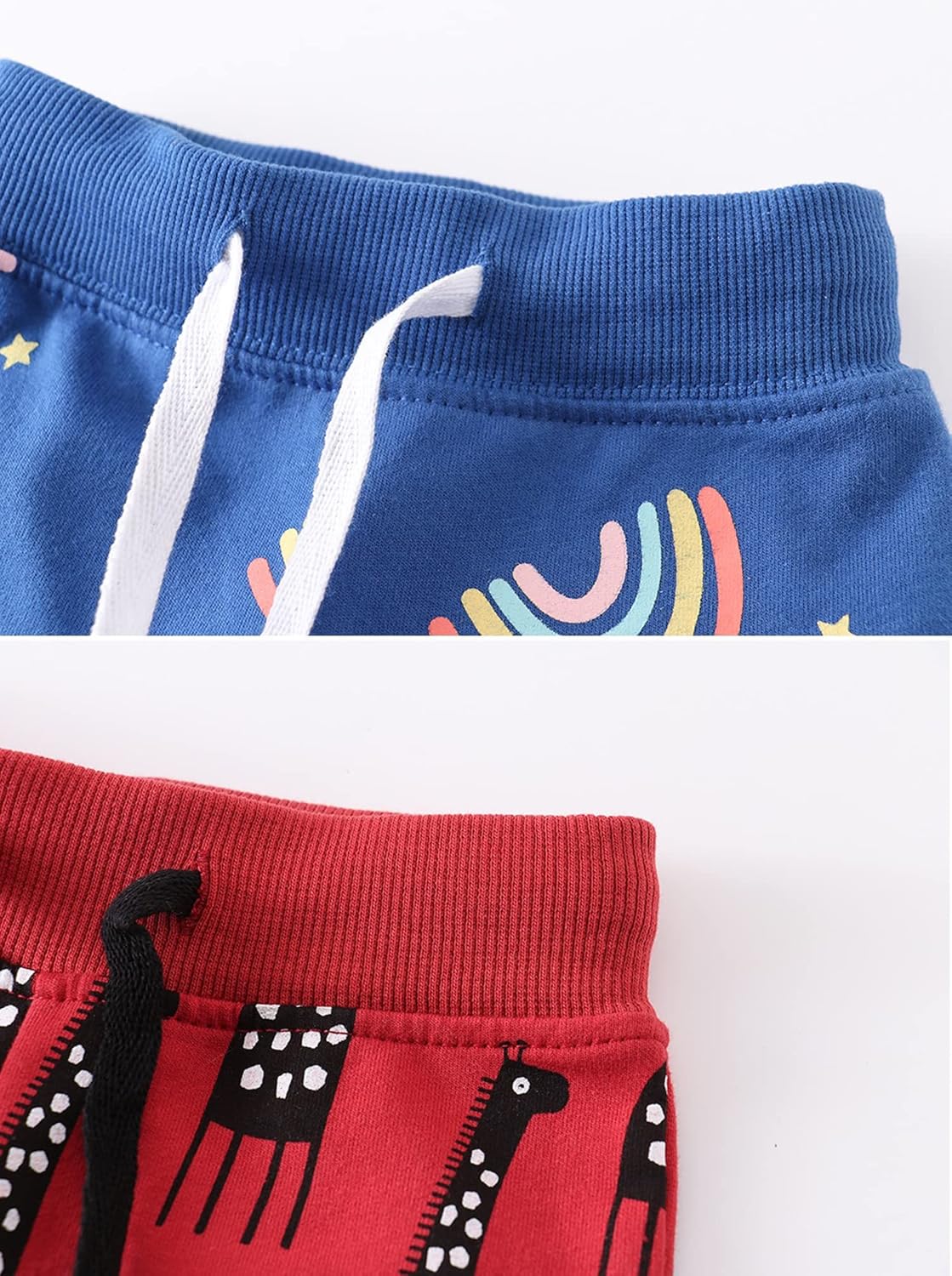 HUAER& Baby Boy's Jogger Pants Dinosaur Car Drawstring Elastic Sweatpants