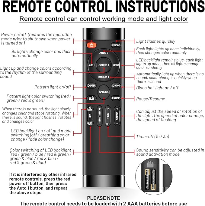 Party Lights, DJ Disco Light Disco Ball Light Sound Activated Strobe Stage Lights for Parties Birthday Christmas Gift Wedding Karaoke KTV Bar Club Pub Dance Home Room Halloween Decorations