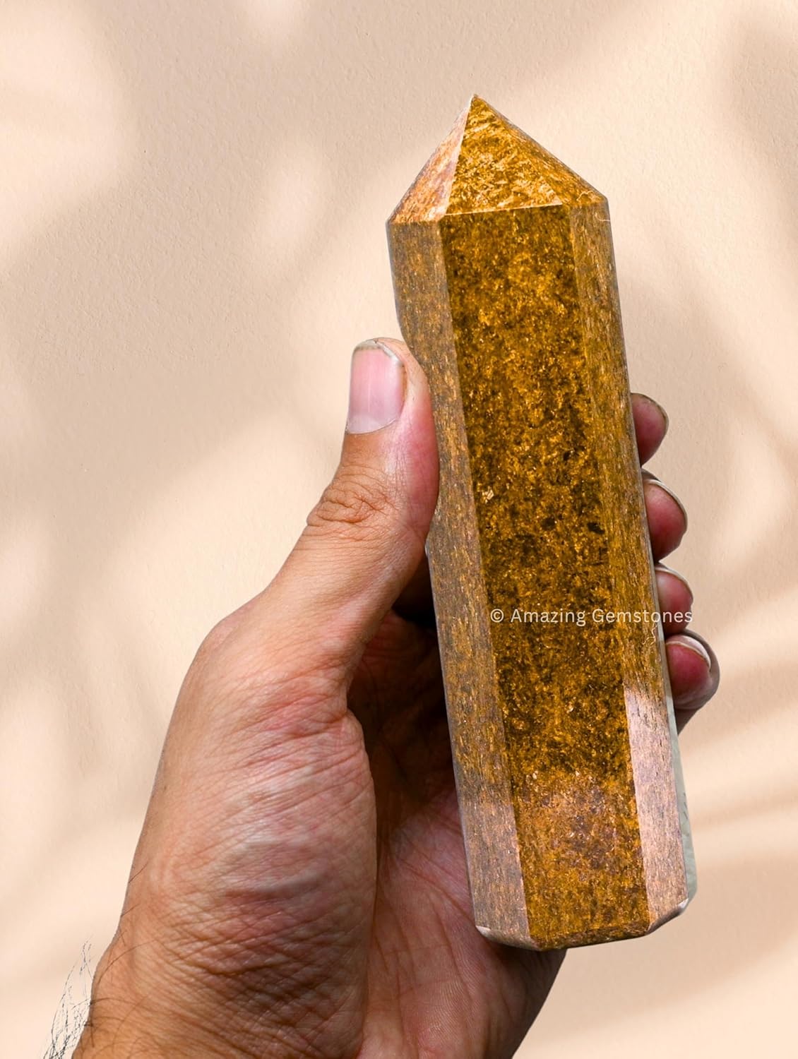 Amazing Gemstone Large Bronzite Crystal Towers ~ Natural Healing Crystal Point Obelisk for Reiki Healing and Crystal Grid (5.5" to 6" INCH)
