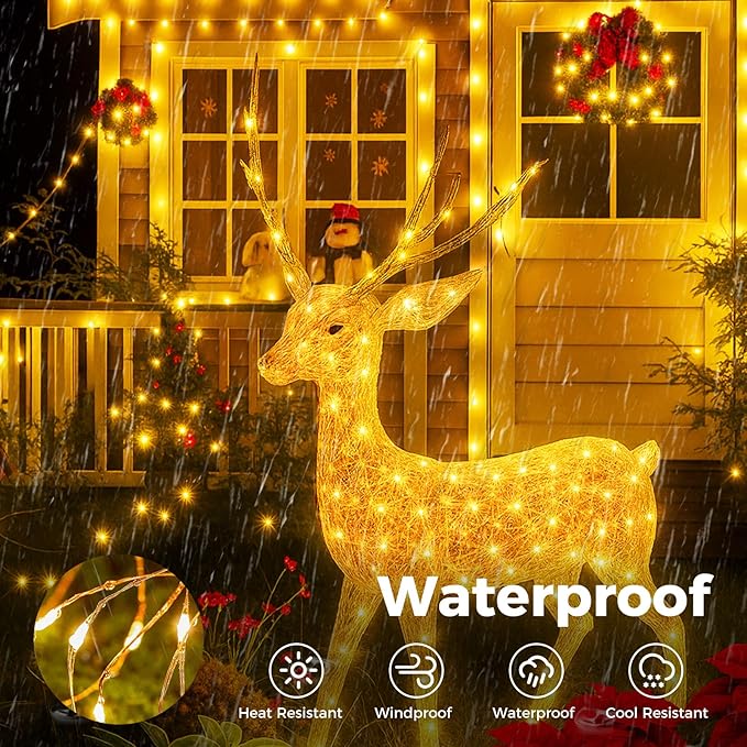btfarm Fairy Lights Plug in with Remote, 660FT 2000 LED Outdoor Twinkle Lights Waterproof with Timer, 8 Modes Indoor String Lights for Bedroom Patio Garden Wedding Christmas Decoration, Warm White