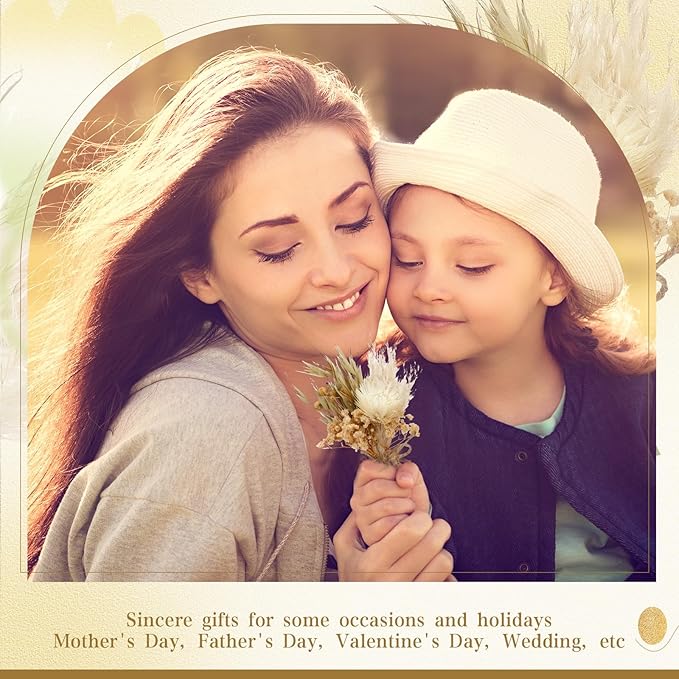 Layhit 12 Pack Boho Dried Flower Bouquet Mini Wedding Handmade Dry Flowers Decor for Vase Crafts DIY Photo Boutonniere for Men Floral Plant for Bridesmaid Gift Birthday Decor