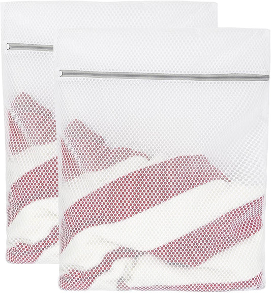 Lingerie Bags for Washing Delicates, Mesh Laundry Bags for Washing Machine. 2Pcs(20" x 24").