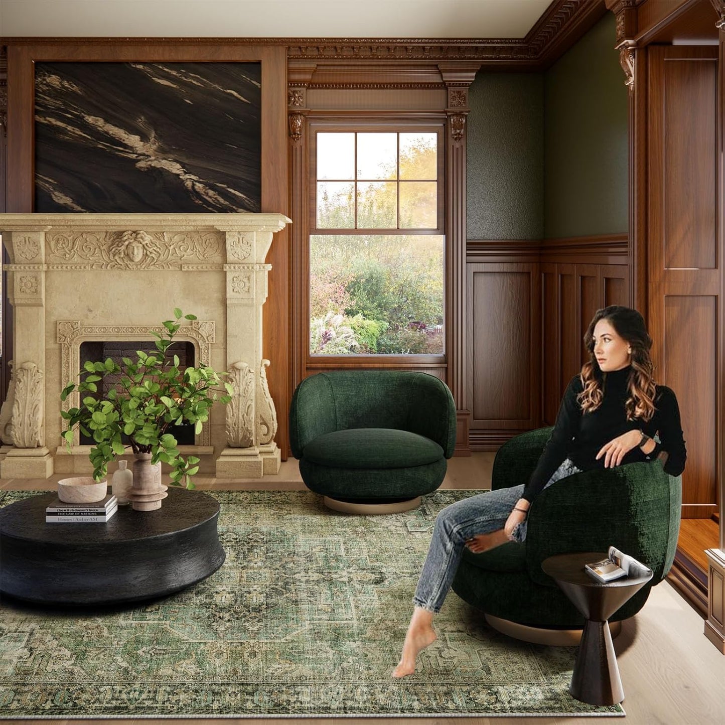 Machine Washable Kitchen Runner Rug: 2'x10' Hallway Rug Non Slip Low-Pile Stain Resistant Soft Carpet Runners for Entryway Hallways Kitchen Laundry Room Beside Farmhouse