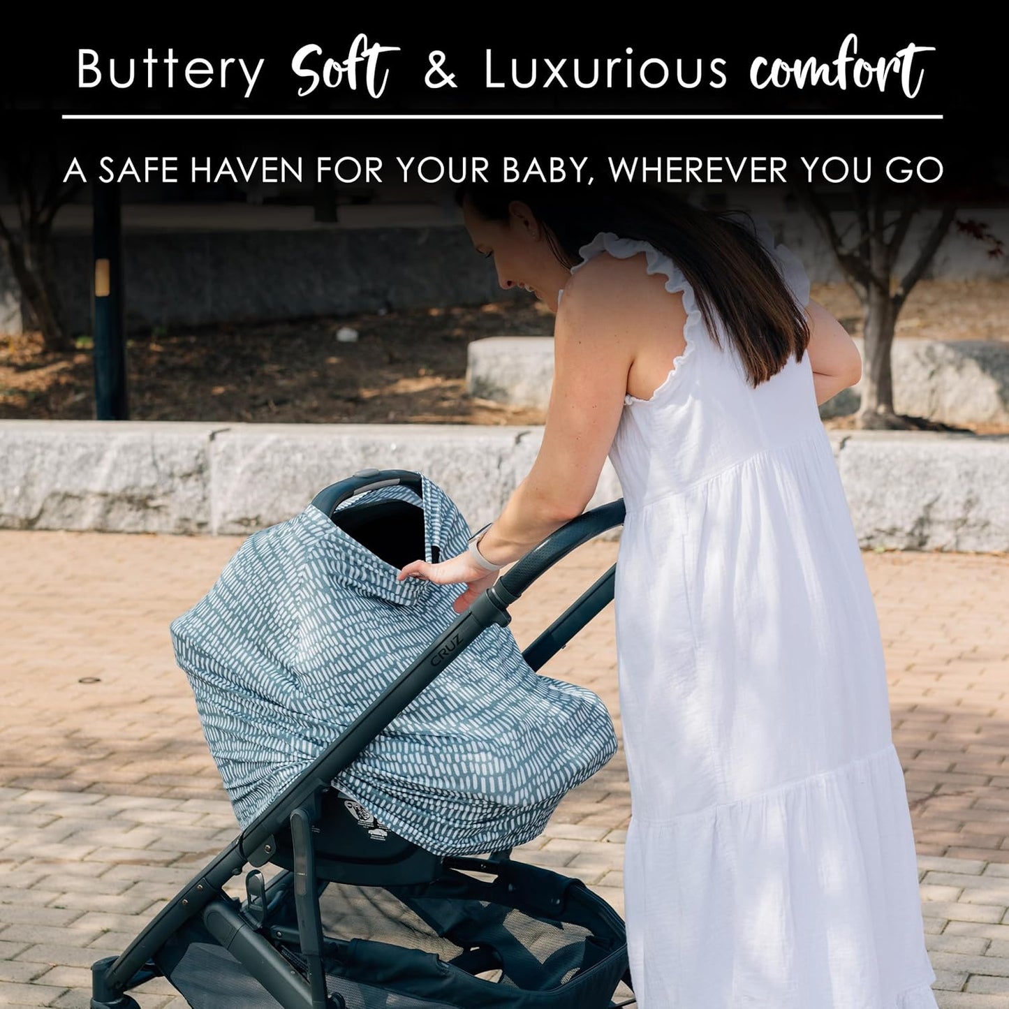 Milk Snob Original 5-in-1 Cover - Nursing Cover for Breastfeeding - Baby Carseat Canopy & Stroller - Essential All-in-One Design - Gift for Mom, Baby (Beck)