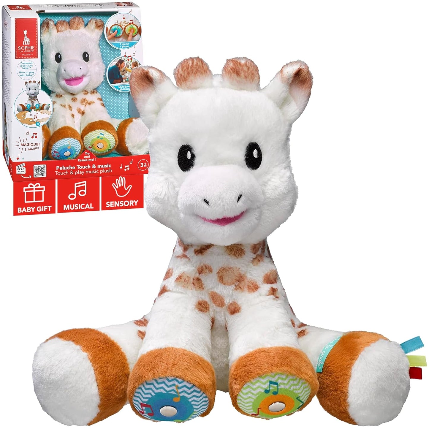 Sophie la girafe Touch & Play Music Plush | Make Music with Interactive Touch | A Toy for The Whole Family
