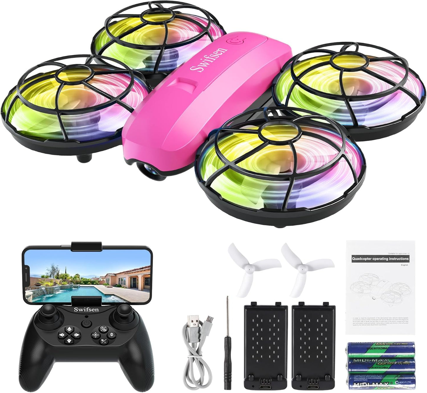 Mini drone for Kids and Beginners,Indoor Quadcopter Plane for Boys,Small Helicopter with Auto Hovering, 3D Flips, Headless Mode,Easy to fly,Great Gift Toy for Boys and Girls