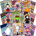 36 Sheets Halloween Stickers for Kids, Make Your Own Halloween Stickers, Halloween Party Games Stickers, Halloween Party Favors DIY Crafts Trick or Treat Party Supplies
