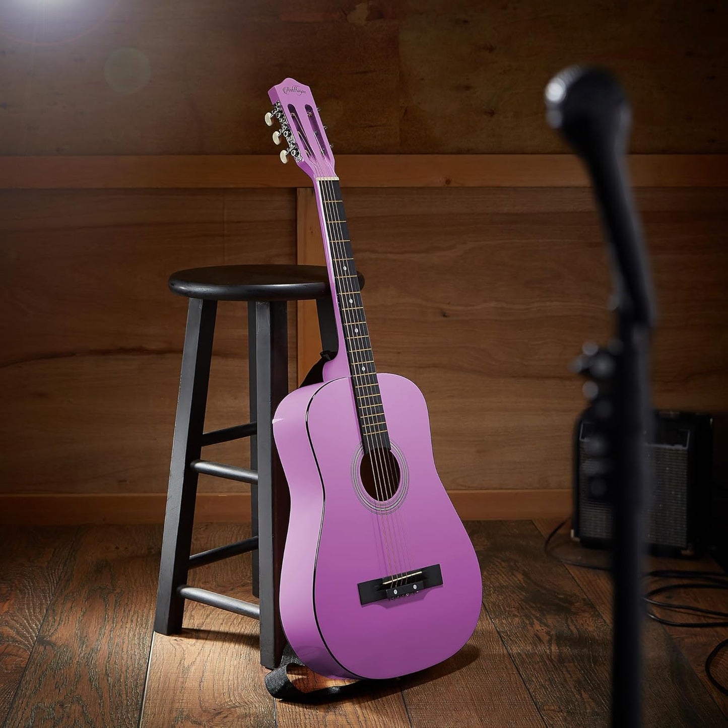 Ashthorpe 38-inch Beginner Acoustic Guitar Package (Purple), Basic Starter Kit w/Gig Bag, Strings, Strap, Tuner, Pitch Pipe, Picks