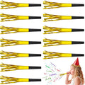 24 PC Gold Party Favors Party Blowers for Adults Party Horns Birthday Blowers Noisemakers Blowouts Whistles Metallic Fringed Party Blower for Birthday Sporting Events Graduation