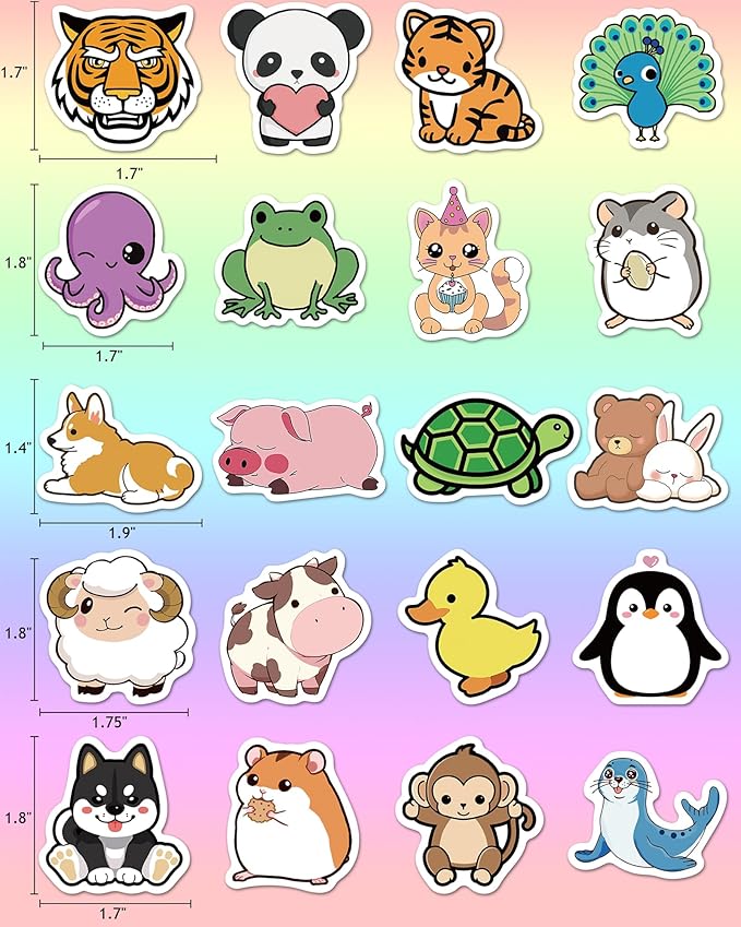 600 Pcs Stickers for Kids, Cute Water Bottle Stickers for Kids Waterproof, Vinyl Laptop Kid Sticker Pack, Kid Classroom Prizes for Elementary Students