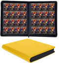 1000+ Pockets Trading Card Binder, 16-Pocket Card Ablum Compatible with MTG,Sports Cards & Other Standard Size Trading Cards (Yellow)