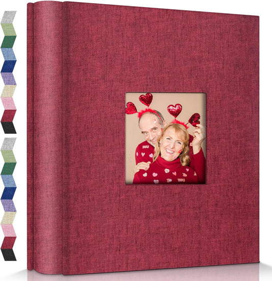 popotop Photo Album 4x6-600 Photos Photo Books with 600 Horizontal and Vertical Pockets,Linen Cover Albums for Family Wedding Anniversary Baby Vacation Pictures