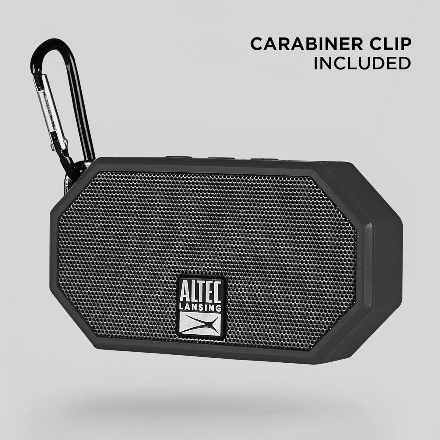 Altec Lansing Mini H2O - Waterproof Bluetooth Speaker, IP67 Certified & Floats in Water, Compact & Portable Speaker for Hiking, Camping, Pool, and Beach,Black