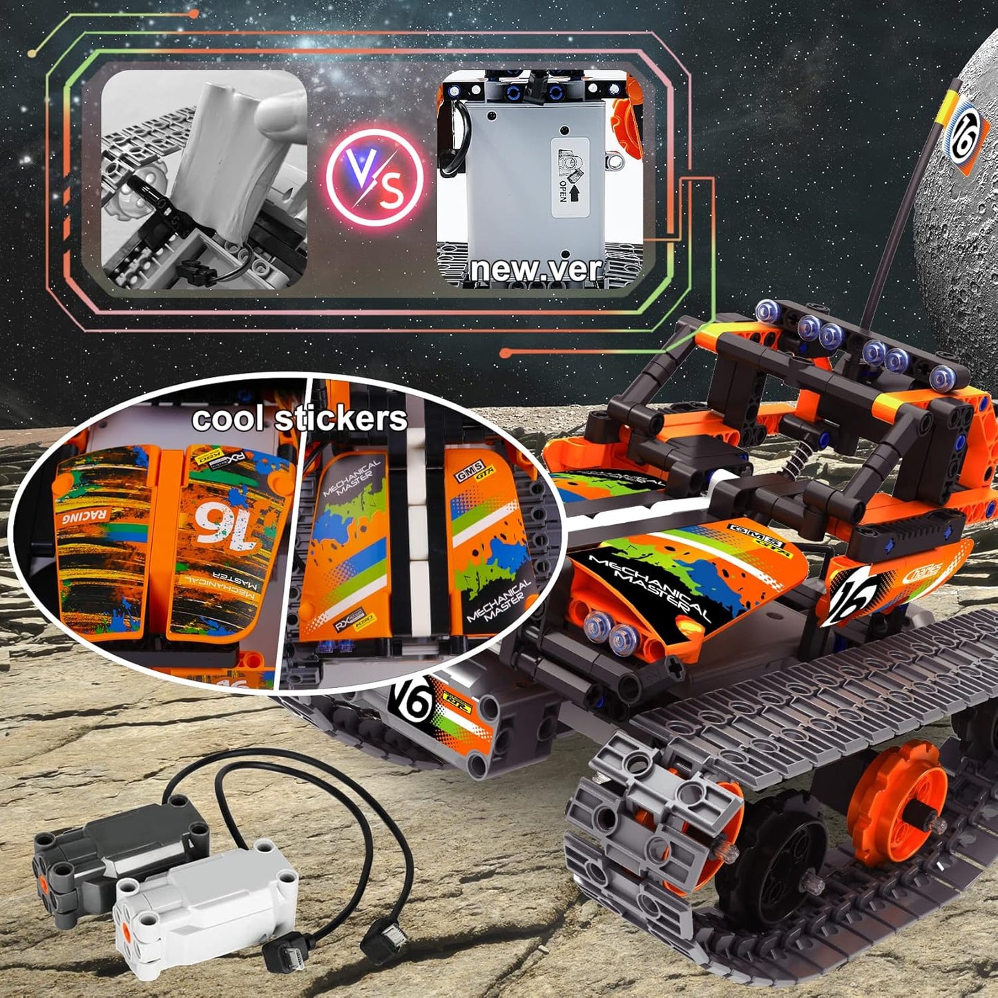 BIRANCO. STEM Remote Control Building Kit 3 in 1 RC Tracked Racer/Tank/Robot Engineering Toys, Science Construction Play Set, Toy Car Christmas for Boys & Girls Age 8-12 (392pcs)