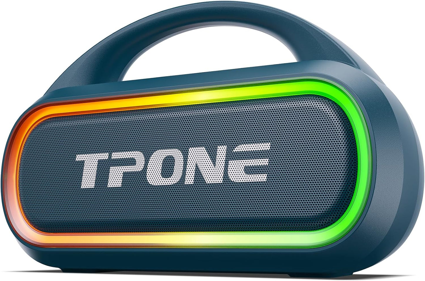 Bluetooth Speaker, IPX7 Waterproof Portable Wireless Speaker with 30W (Peak) Loud Stereo Sound, 100ft Range, Multi-Colors Rhythm Lights, TWS Pairing, BT5.3, for Home/Party/Outdoor/Beach (Indigo Blue)