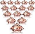 Boao 24 Pack Diamond Place Card Holders Acrylic Table Number Holder Card Stands Crystal Diamond Party Decorations Favor for Weddings Home Table(Rose Gold)