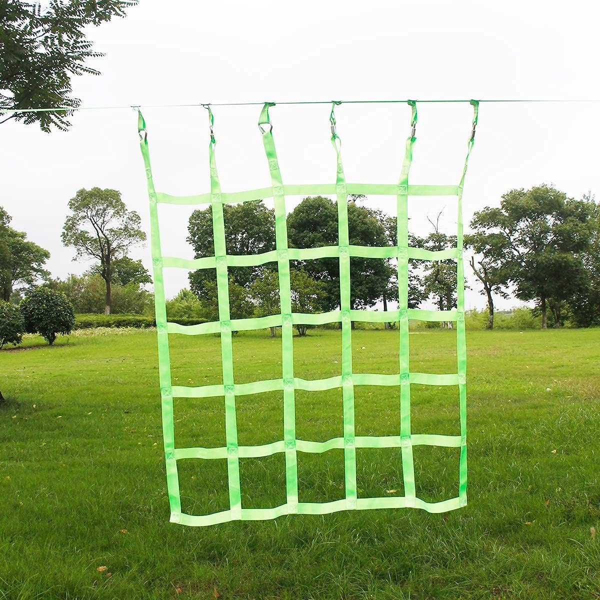 Gentle Booms Sports Climbing Cargo Net for Kids, Ninja Obstacle Course Accessories for Ninja Warrior Trainning, Attachment for Slackline