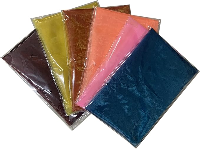 VDS Peach Organza Fabric, 35 Yards Continuous, 45” Wide, Wedding Party Decoration Iridescent Crystal Sheer Shiny Organza Tulle Bridal Dress DIY Crafts Costume Sewing Backdrop Arch Cloth