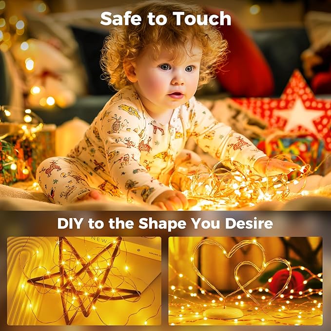 btfarm Fairy Lights Plug in with Remote, 660FT 2000 LED Outdoor Twinkle Lights Waterproof with Timer, 8 Modes Indoor String Lights for Bedroom Patio Garden Wedding Christmas Decoration, Warm White