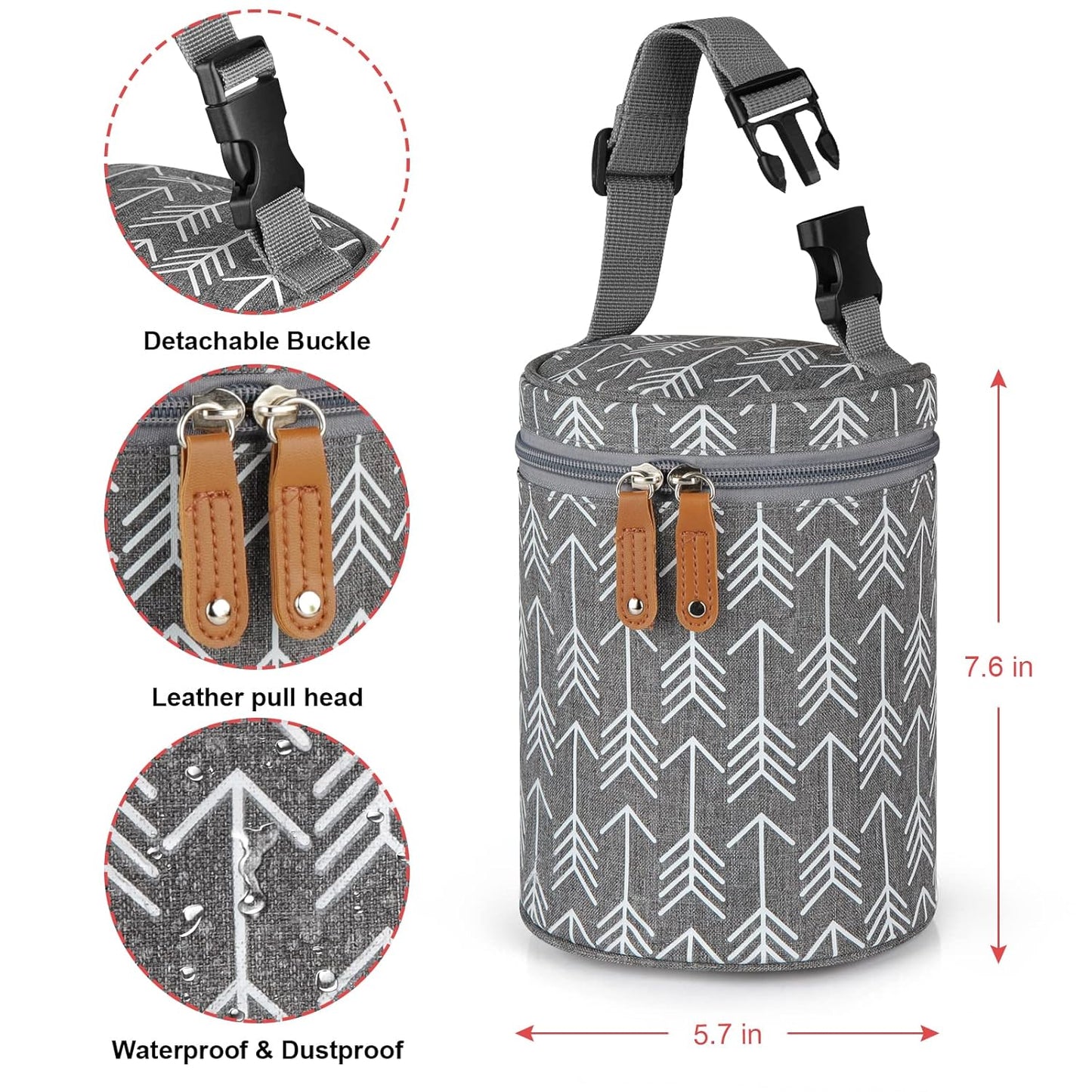 Accmor Breastmilk Cooler Bag, Insulated Baby Bottle Cooler Tote Bags for Nursing Mom Daycare