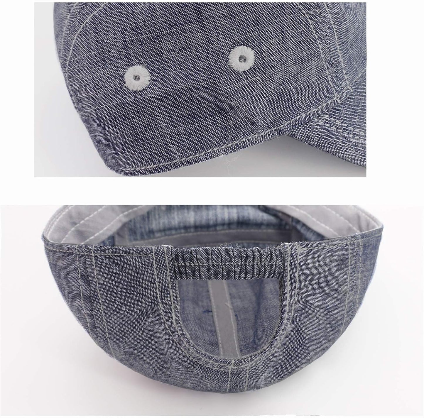 Keepersheep Baby Baseball Cap Infant Sun Hat, Cotton Knit with Soft Brim, Adjustable Soft Newborn Toddler Cap