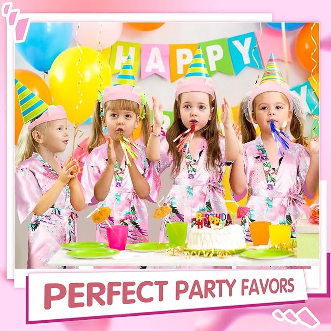 24 Pcs Glitter Noisemakers, Metal Tassel Music Birthday Blowers, Horn Whistles Party Favors Blow Out, Kids New Year's Eve Noisemakers (Color, Gold, Silver)