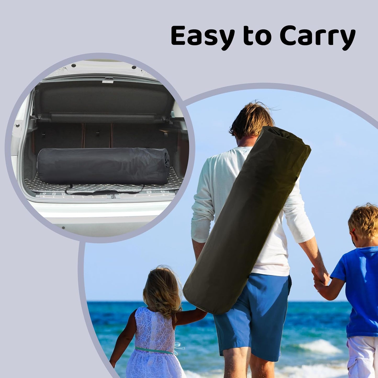 Pamo Babe Baby Playpen with Sun Protection Canopy - Indoor & Outdoor Play Yard for Babies and Toddlers - Baby Tent with Zipper Door