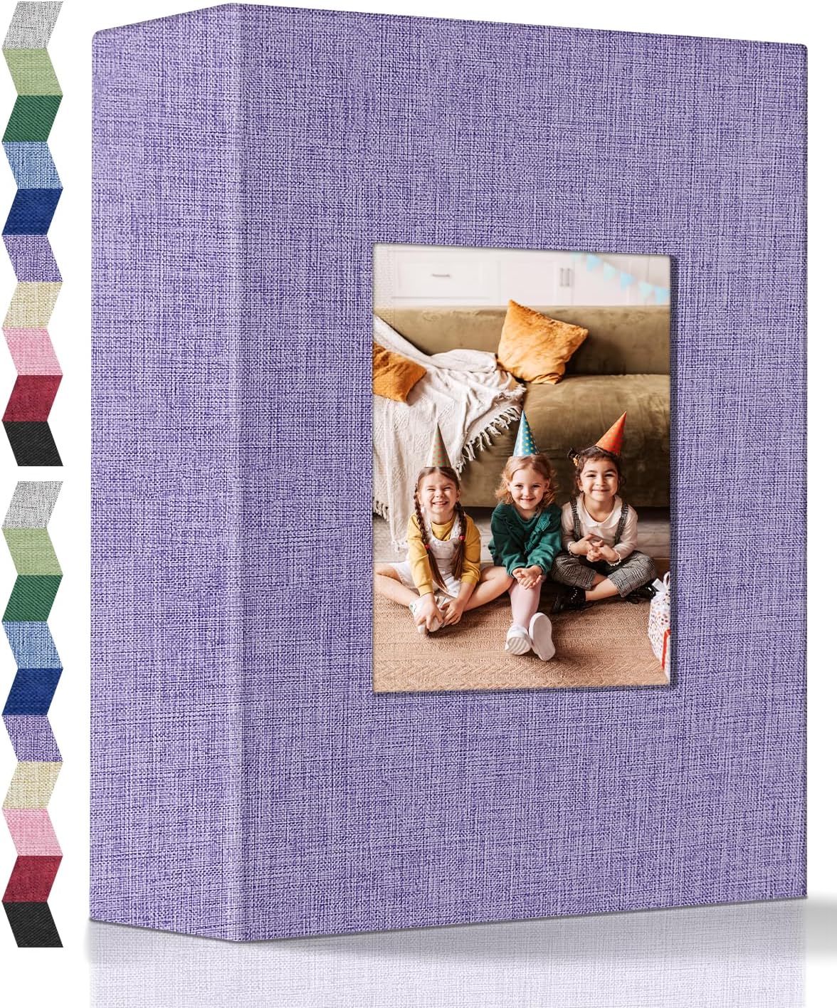 popotop Photo Album 4x6-200 Photos Photo Books with 200 Horizontal Pockets,Linen Cover Albums for Family Wedding Anniversary Baby Vacation Pictures