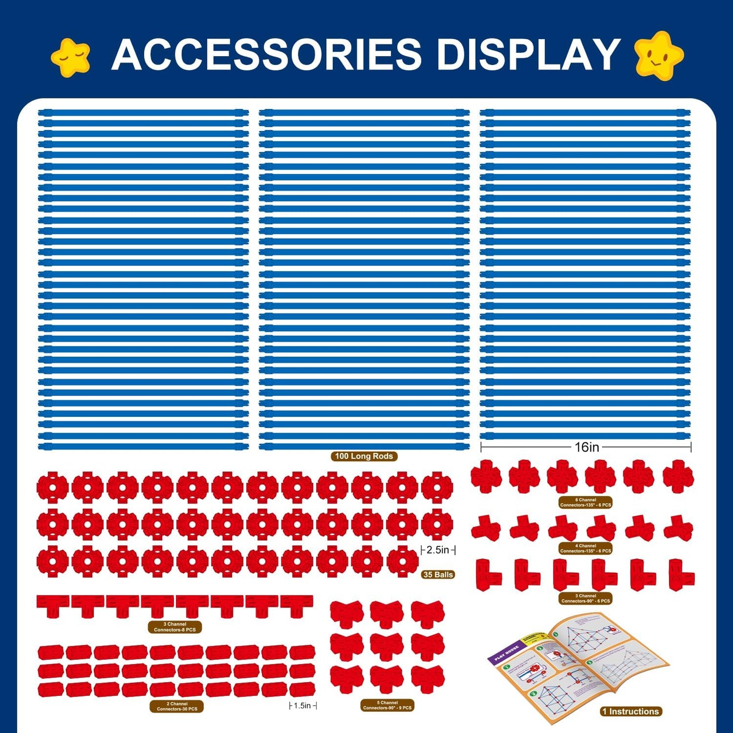 Fort Building Kit for Kids,STEM Construction Toys, Educational Gift for 4 5 6 7 8 9 10 11 12 Years Old Boys and Girls,Ultimate Creative Set for Indoor & Outdoors Activity,200 Pcs,Original