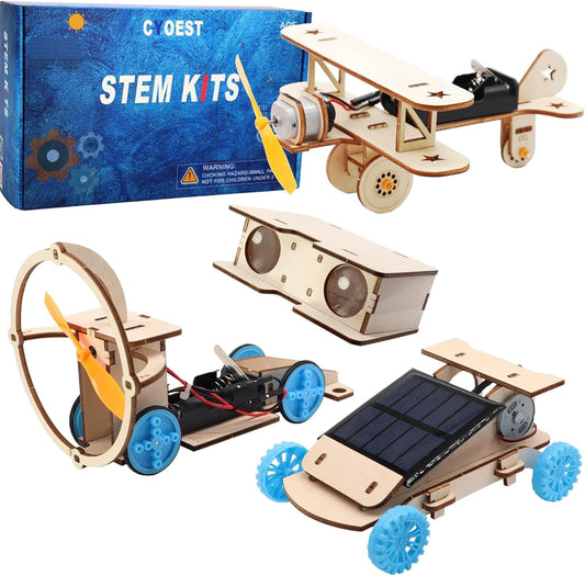 STEM Kits for Kids Age 8-10-12-14, Science Projects for Kids Ages 8-12, Stem Building Toys for Boys Age 8 9 10 12 13 14, Solar Car & STEM Activities Engineering Kits, Gifts for Boys