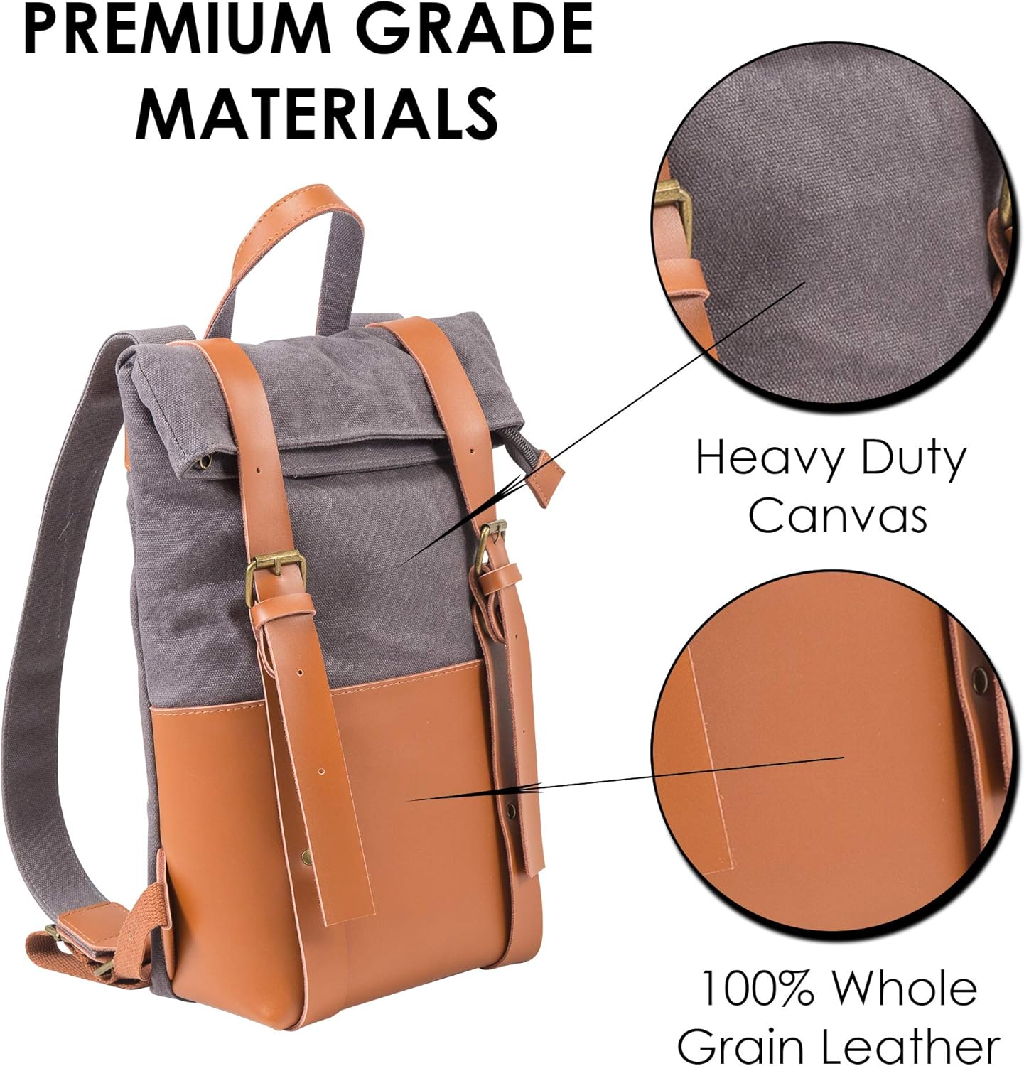 The Pinot Wine Bag, Insulated Bottle Holder Backpack For Travelling, Outings and Festivals, Leather Back With Padded Faux Fleece Interior & Corkscrew by Primeware Inc.