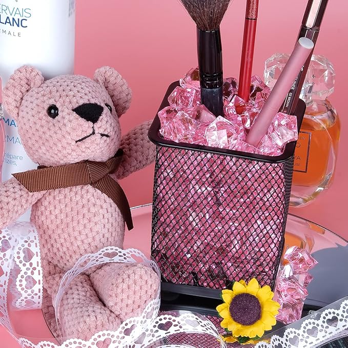 Babenest Acrylic Crushed Ice Rocks, 150 PCS Fake Crystals Plastic Ice Cubes Diamonds Gems for Vase Fillers, Home Decoration, Table Scatter, Event, Wedding, Arts & Crafts (Pink)