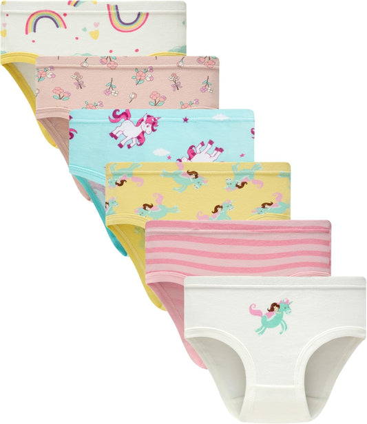 Hahan Girls Soft Panties Toddler Girls Cotton Underwear Kids Briefs