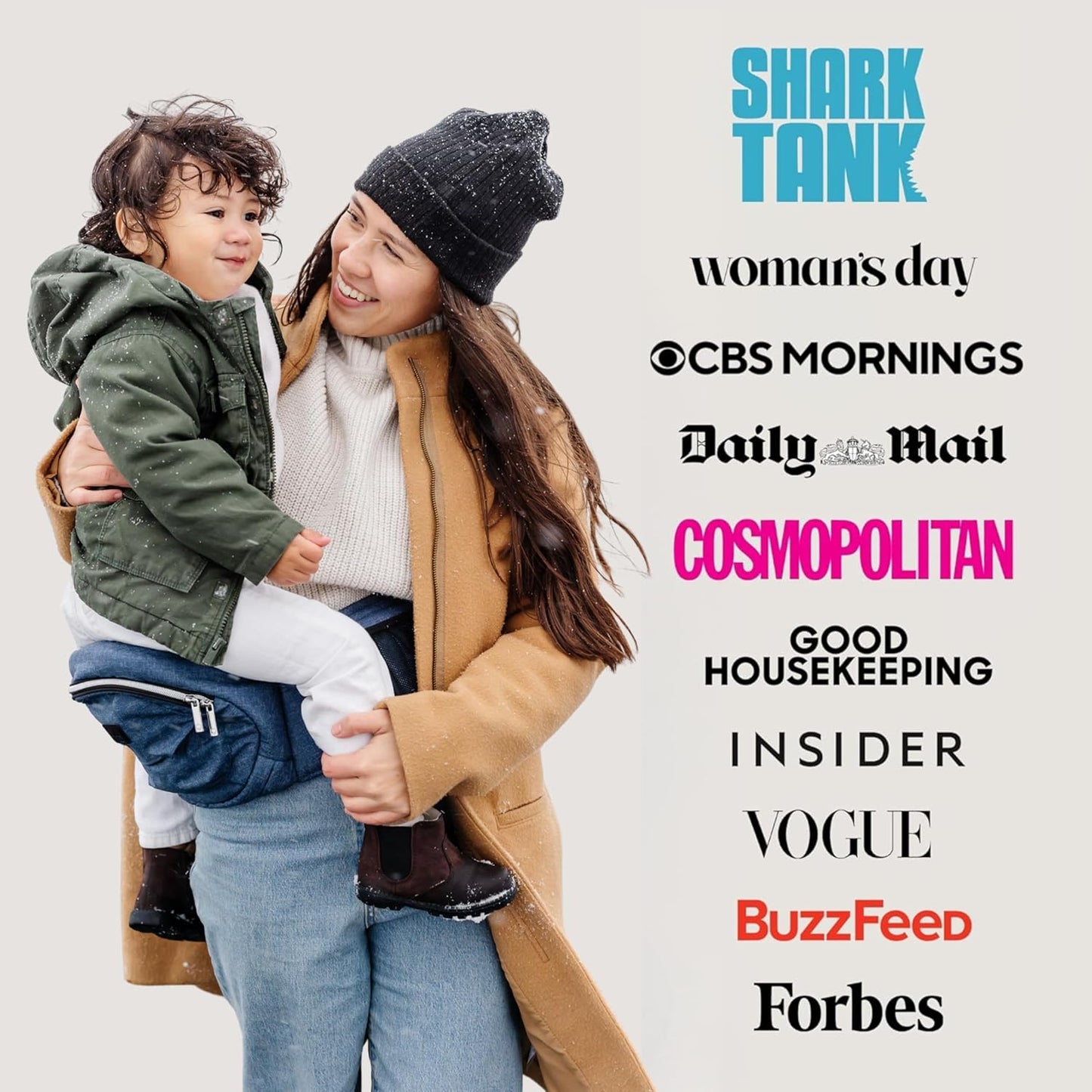 Tushbaby The Original Premium Quality Hip Seat Carrier – Safety-Certified Baby & Toddler Carrier with Secure Safety Buckles, No-Flimsy-Foam Design, Storage Pockets & Nursing Pillow. 0–3 yrs