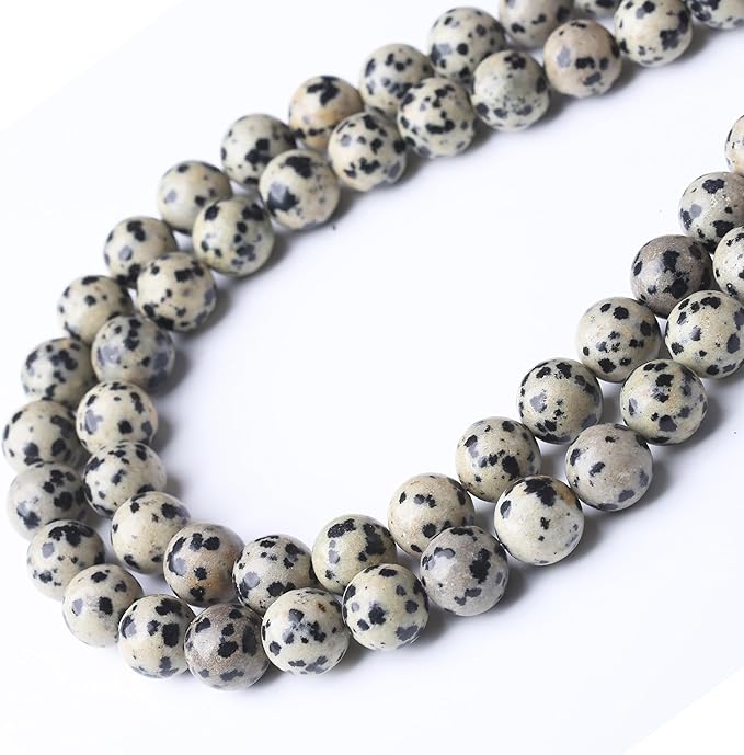 Quail Egg Stone Beads Gemstone Round Crystal Energy Jade Beads Stone Beads for Jewelry Making DIY Bracelet Necklace Jewelry Making 1 Strand 15.5inch 35PCS 10MM