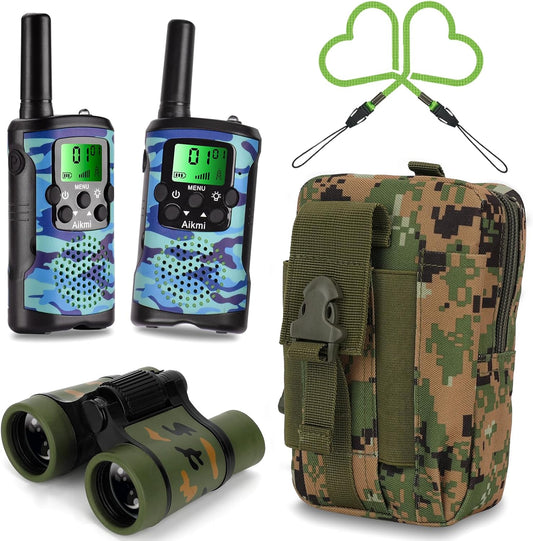 Walkie Talkies for Kids Toys for Boys Aged 5+ Outdoor Toys 2 Way Radio 22 Channel 3 Miles Range for Camp Hunt Adventure Game Birthday 6 7 8 9 10 Year Old Boys Gifts (Blue)