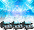 2000W Fog Machine, 3 in 1 Fog Bubble Machine with 2 Bubble Fans, 18 RGB LED Lights Smoke Bubble ALL IN ONE Fog Machine, Bubble Machine for Halloween Christmas Party Wedding, 3 Pack