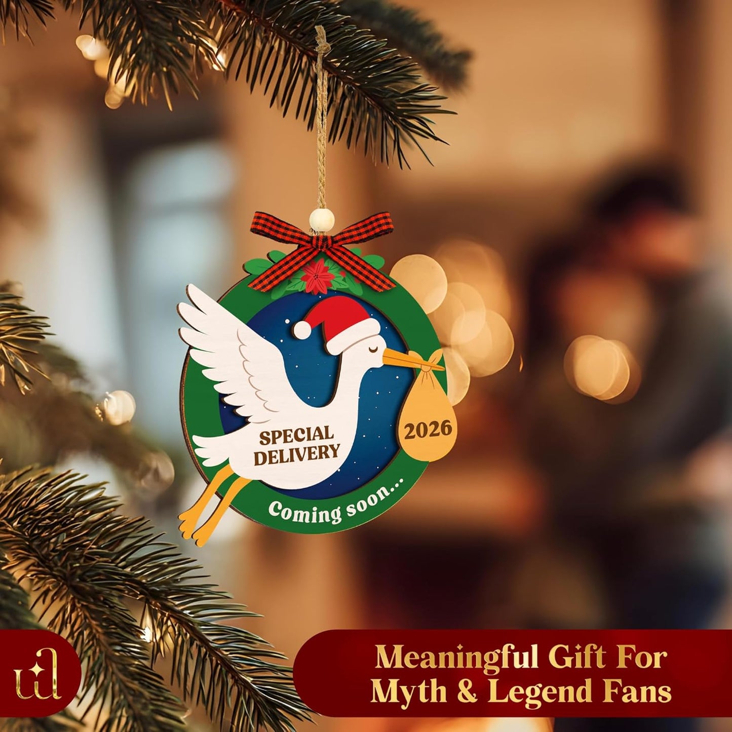 Coming Soon Baby Announcement 2026 - Pregnancy Announcement Ornament, Expecting Parents To Be Unique Gifts For Family Husband, Expecting Baby Ornament 2026, Christmas Pregnant Ornaments 2025