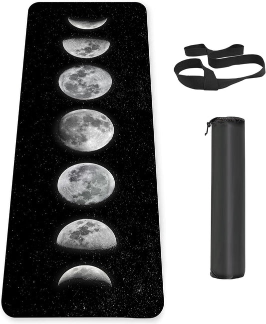 Non Slip Yoga Mat TPE Workout Mat for Men Women, Thick Workout Mat with Carrying Strap, Fitness Mats for Exercise, Yoga, Fitness, Pilates, Floor Workouts (72" x 24" x 6mm)