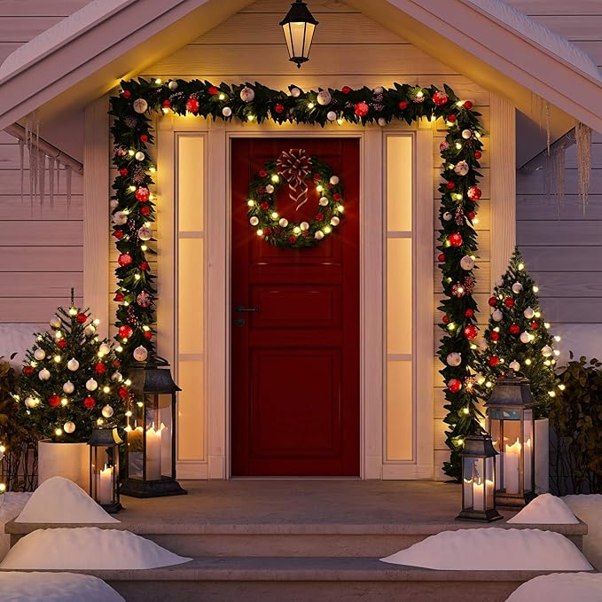 Battery Operated Starry Lights - 18FT 50 Micro LEDs, Warm White (2 Pack) for Christmas Tree, Wreath, DIY, Wedding