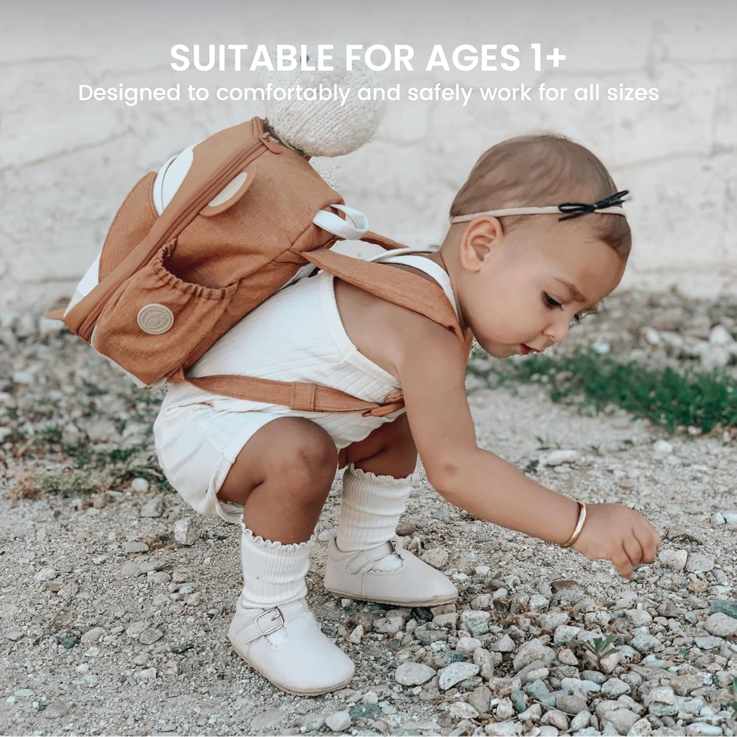 Toddler Harness Backpack Leash - Baby Walking Harness & Anti-Lost Wrist Tether - Kids Backpack 5 Storage Pockets and 2 Adjustable Child Leashes for Kids 1, 2,3,4,5,6,7 Years Old - Ultra-Soft - Monkey