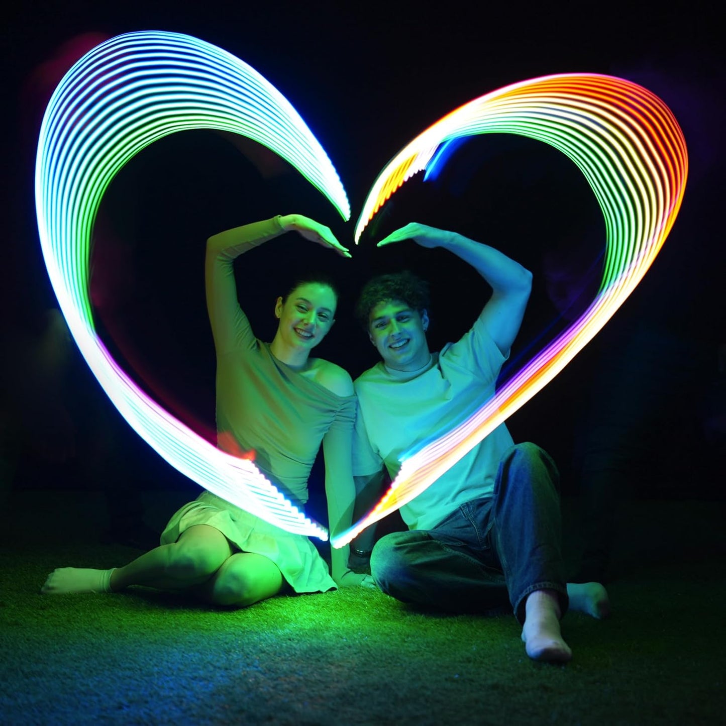 TOSY Flying Ring - 16 Million Color RGB or 12 LEDs, Super Bright, Lost Mode, Auto Light Up, Camping Essentials for Kids/Teens/Boy/Girl, Safe & Soft, Waterproof, Pool/Beach Games, Lightweight Toy